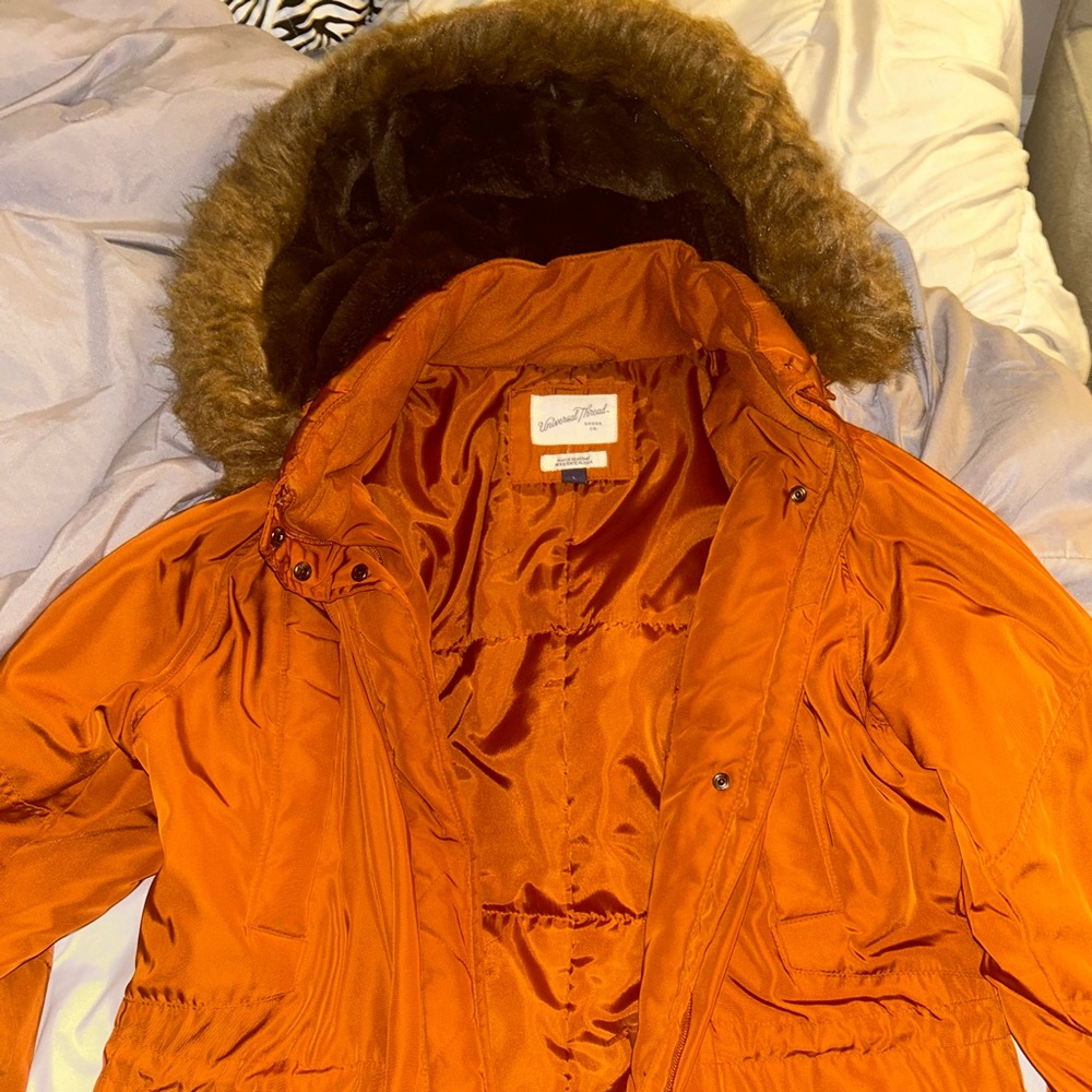 Burnt orange Parka Coat